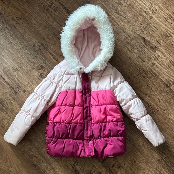 Carter's Other - Carter's Pink and Cream Hooded Jacket size 6